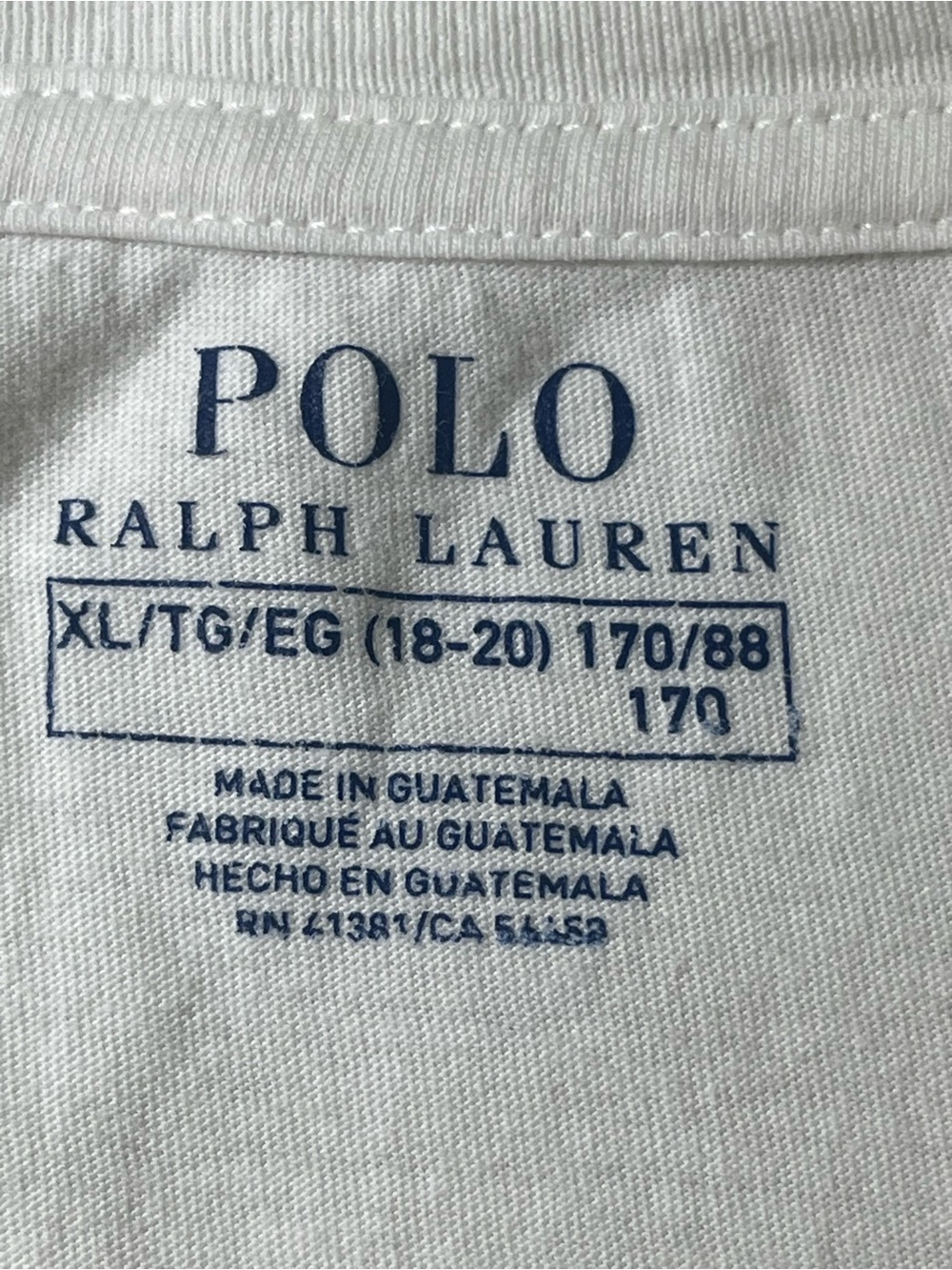 Ralph Lauren White 'Paris Bear' Graphic Crewneck Cotton Boys T-Shirt (18-20) - Picture 5 of 10
